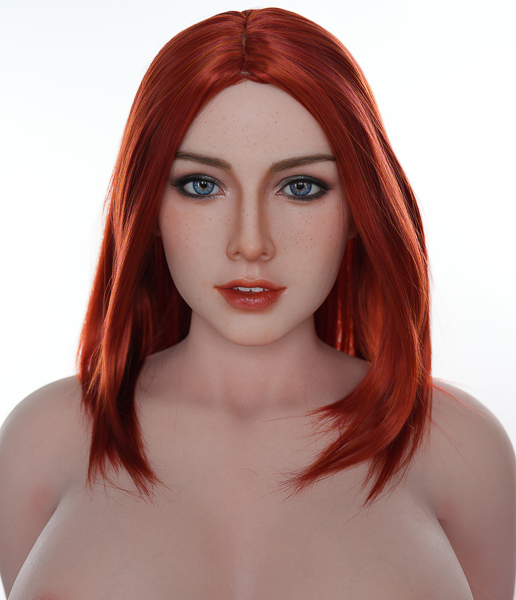 Rotes mittellanges Haar